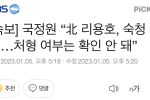 [속보] 국정원 “北 리용호, 숙청 확인…처형 여부는 확인 안 돼”