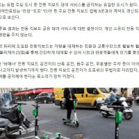 주민 90% """"그만""""…''전동 킥보드'' 대여 서비스 파리서 퇴출