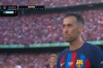 (SOUND)바르셀로나 vs 마요르카 :   부스케츠 마지막 캄프 누 경기장 박수를 받으면 빠져 나옵니다.