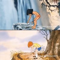 디즈니의 고전 애니메이션 재활용 방식