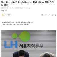 LH전수조사 결과발표) 15개 단지 철근누락 추가확인ㄷㄷㄷ.NEWS