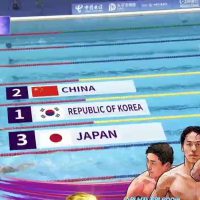 (SOUND)[AG] 남자 자유형 계영 800m 결승 금메달 따내는 대한민국 ㄷㄷㄷㄷㄷㄷㄷㄷㄷㄷ