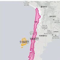한국인구수와면적비교