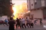 (SOUND)폭격을 받고 있는 가자 지구 현장