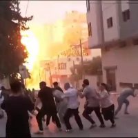 (SOUND)폭격을 받고 있는 가자 지구 현장