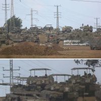 최신 전쟁 트랜드 반영 된 이스라엘 탱크 사진