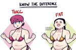 육덕과 뚱뚱의 차이?