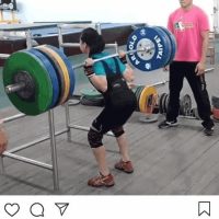185kg 스쿼트 하는 45kg 여성