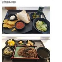 삼성 계열사별 구내식당 메뉴