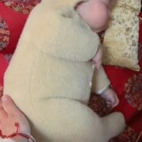 빵실빵실한 아기 자는 모습