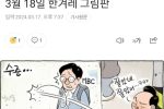 한겨레 만평 ㅡ 수준