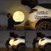 영국박물관 비꼬기