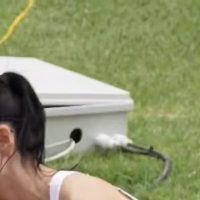 (SOUND)육상 김민지 선수 순백색 육상 유니폼 탄탄한 엉태