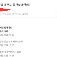 각종 취미갤에서 통관 실패 속출중